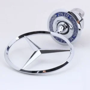 blue mercedes benz bonnet standing budges